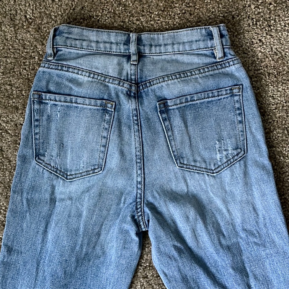 SOLD! PacSun ripped high rise straight jeans - Picture 5 of 16